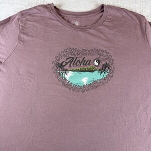 T&C Surf Women's T-shirt 2XL Pink Aloha Ying &‎ Yang